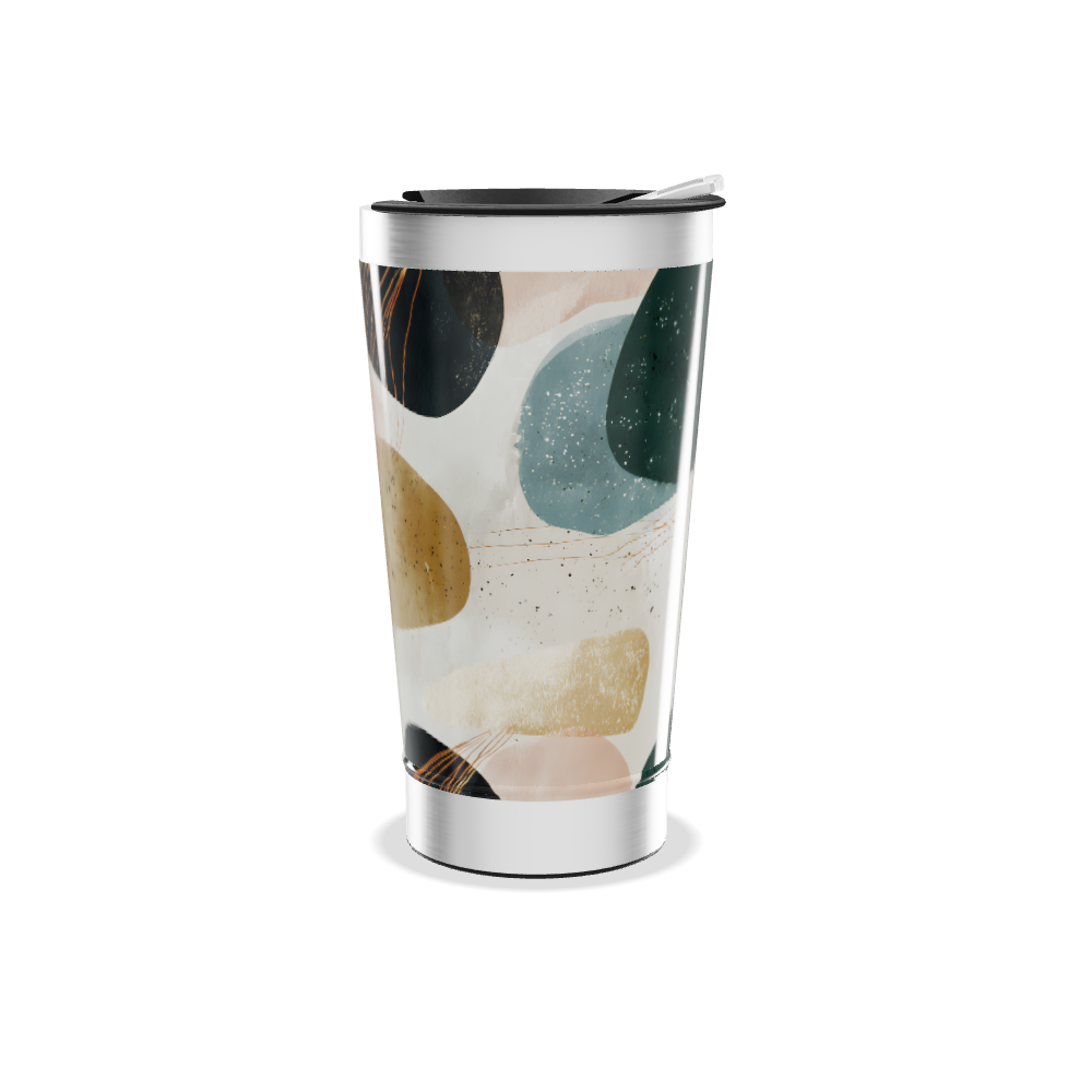 Copo Térmico - Com Estampa Abstrata