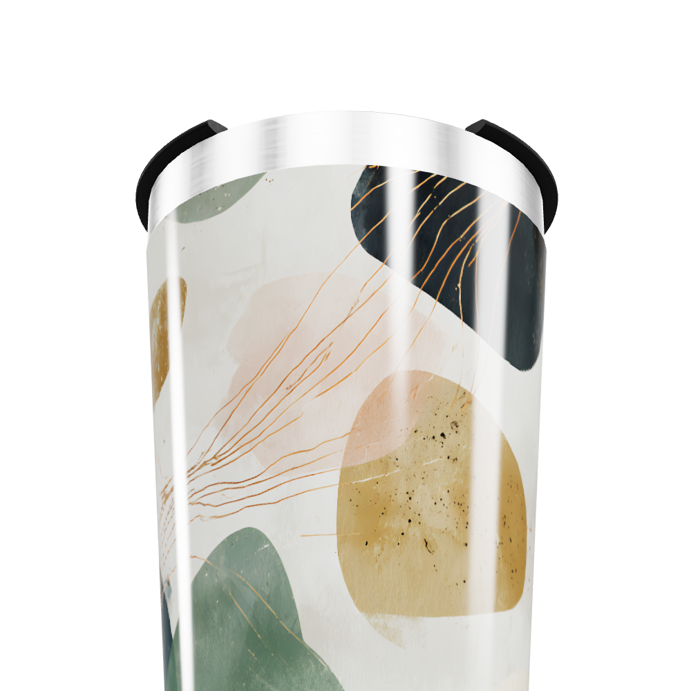 Copo Térmico - Com Estampa Abstrata