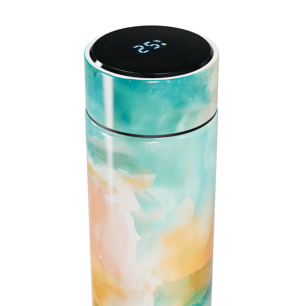 Garrafa Térmica Touch Estampa Aquarela