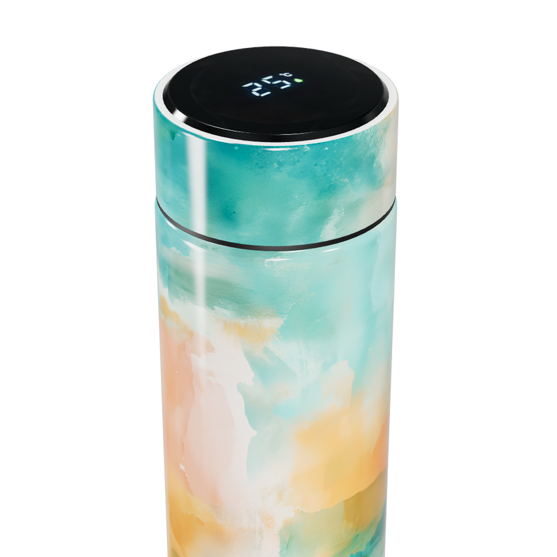 Garrafa Térmica Touch Estampa Aquarela