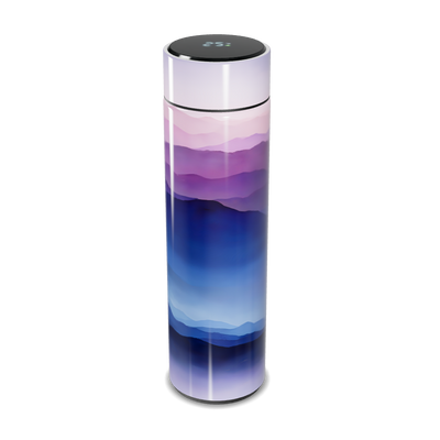 Garrafa Térmica Touch - Estampa Degradê Azul