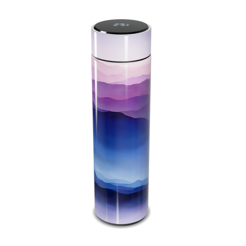 Garrafa Térmica Touch - Estampa Degradê Azul