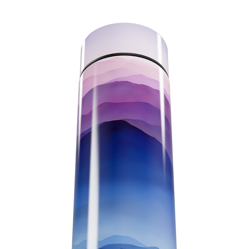 Garrafa Térmica Touch - Estampa Degradê Azul