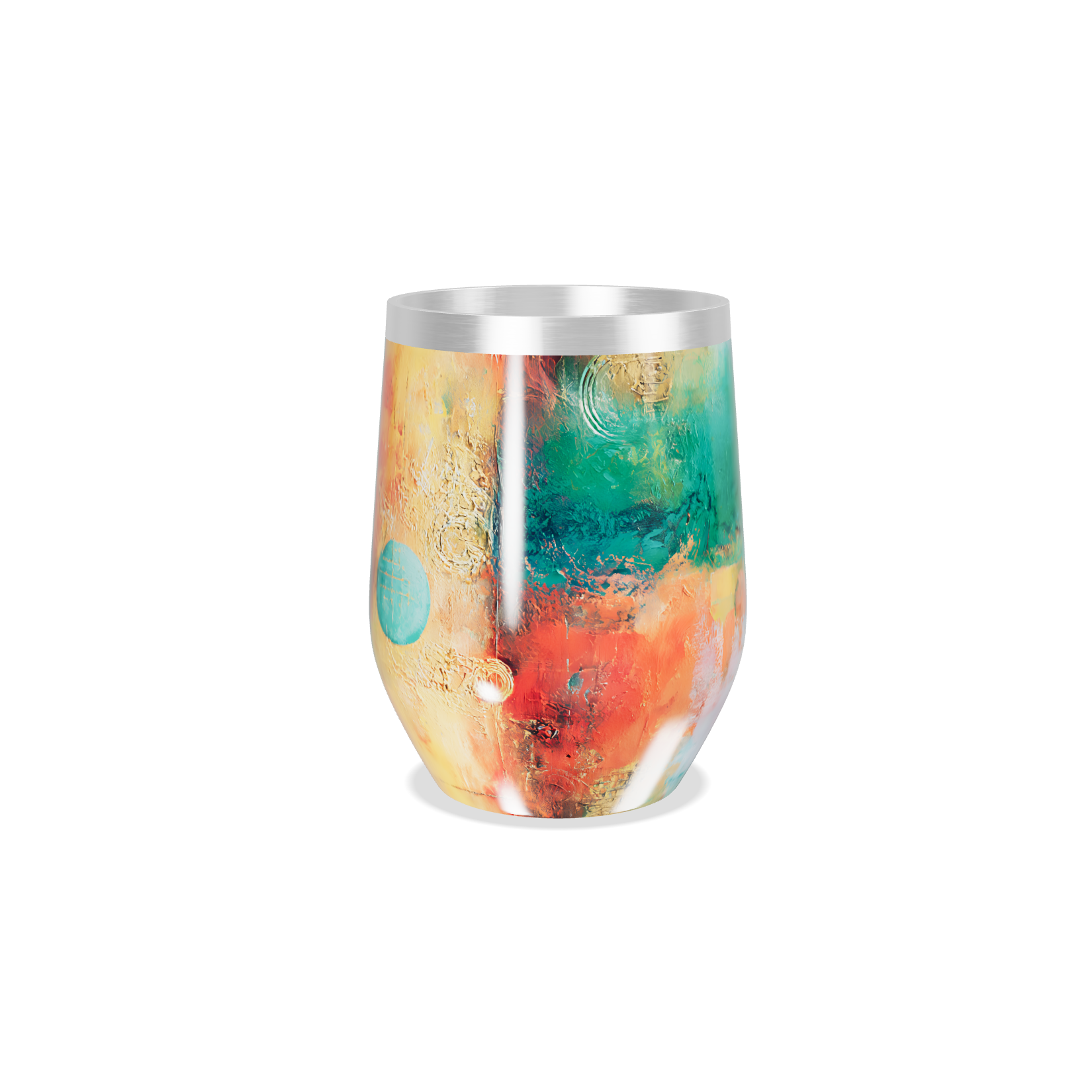 Copo Térmico Slim - Colorido Aquarela