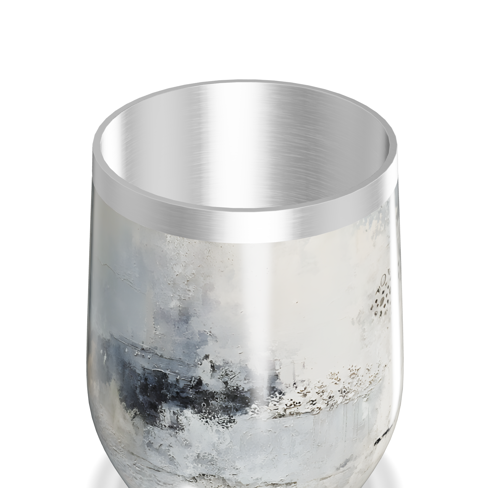 Copo Térmico Slim - Estampa Marmorizada Aço Inox