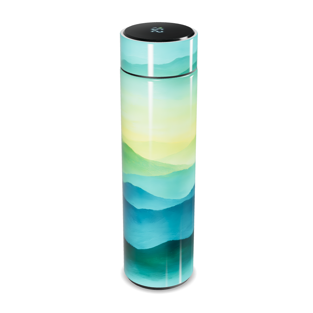 Garrafa Térmica Touch - Paisagem Azul Verde