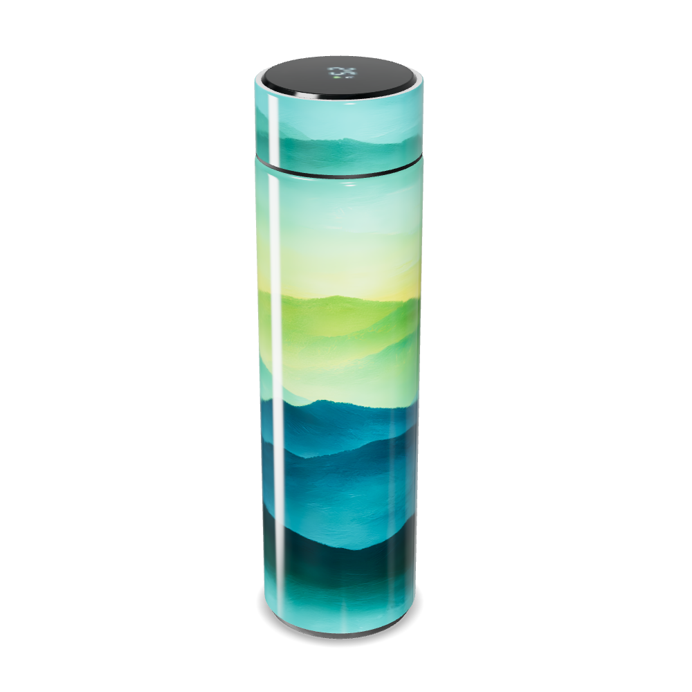 Garrafa Térmica Touch - Paisagem Azul Verde