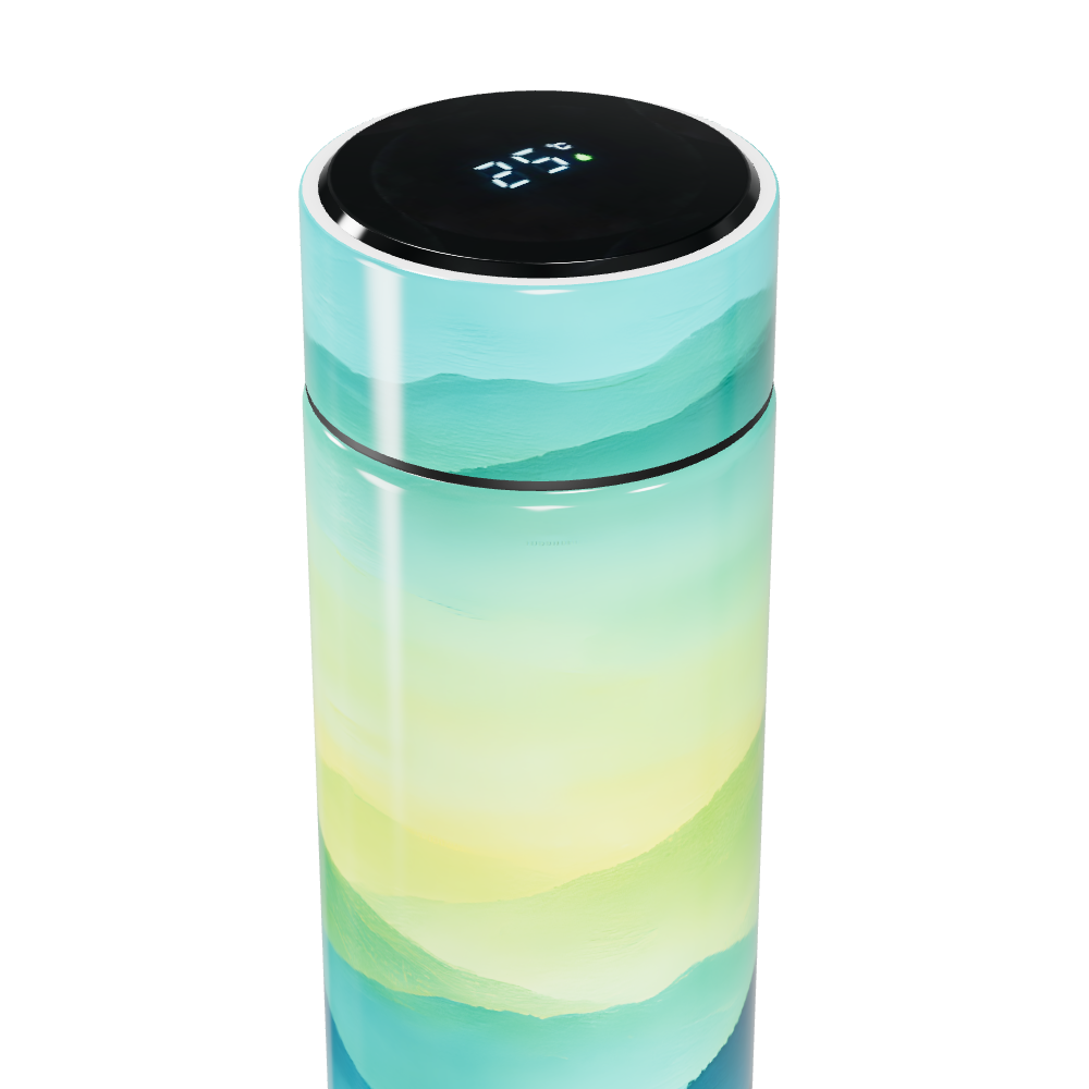 Garrafa Térmica Touch - Paisagem Azul Verde