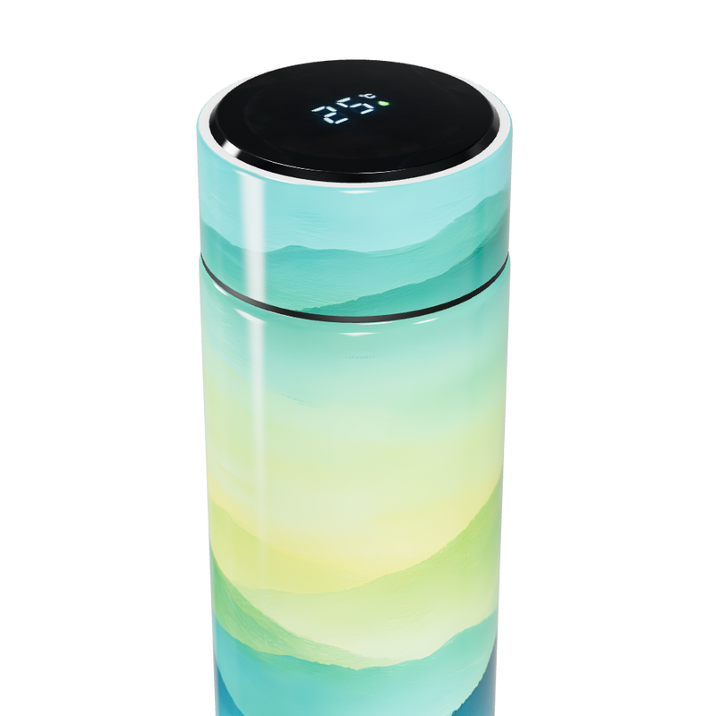 Garrafa Térmica Touch - Paisagem Azul Verde