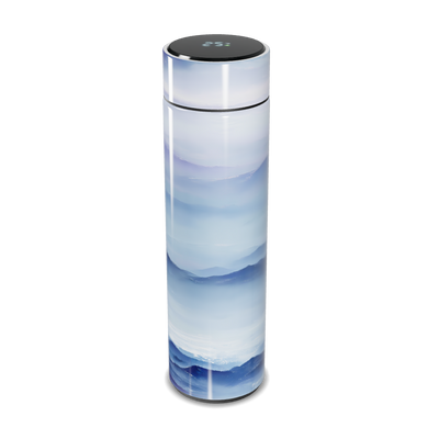 Garrafa Térmica Touch - Azul com Estampa Paisagem