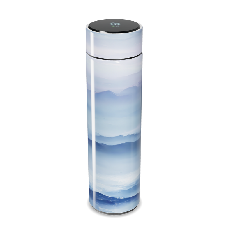 Garrafa Térmica Touch - Azul com Estampa Paisagem