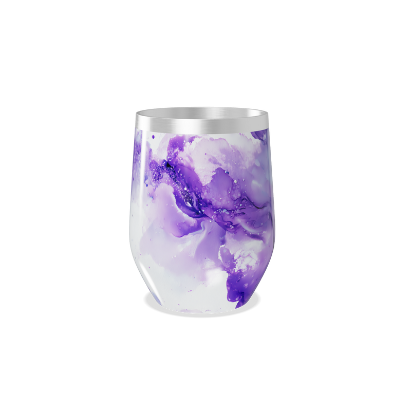 Copo Térmico Slim - Roxo Mármore Inox