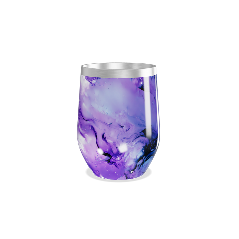 Copo Térmico Slim - Roxo Mármore Inox