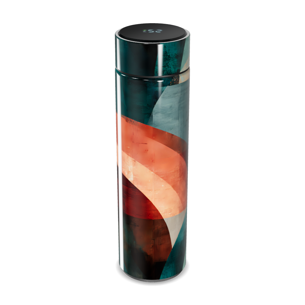 Garrafa Térmica Touch - Estampa Abstrata Colorida