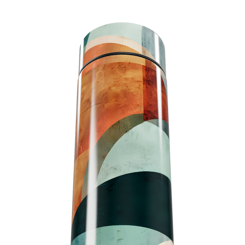 Garrafa Térmica Touch - Estampa Abstrata Colorida