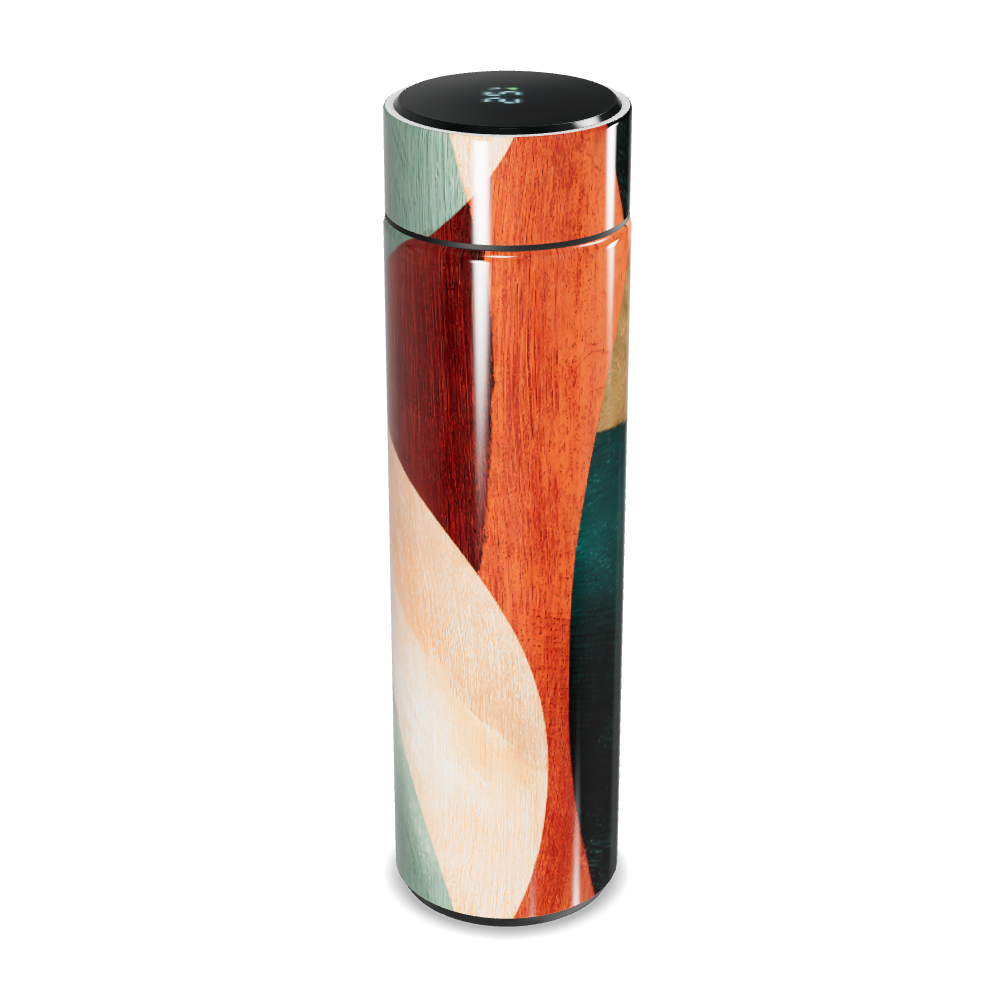 Garrafa Térmica Touch - Design Colorido Abstrato