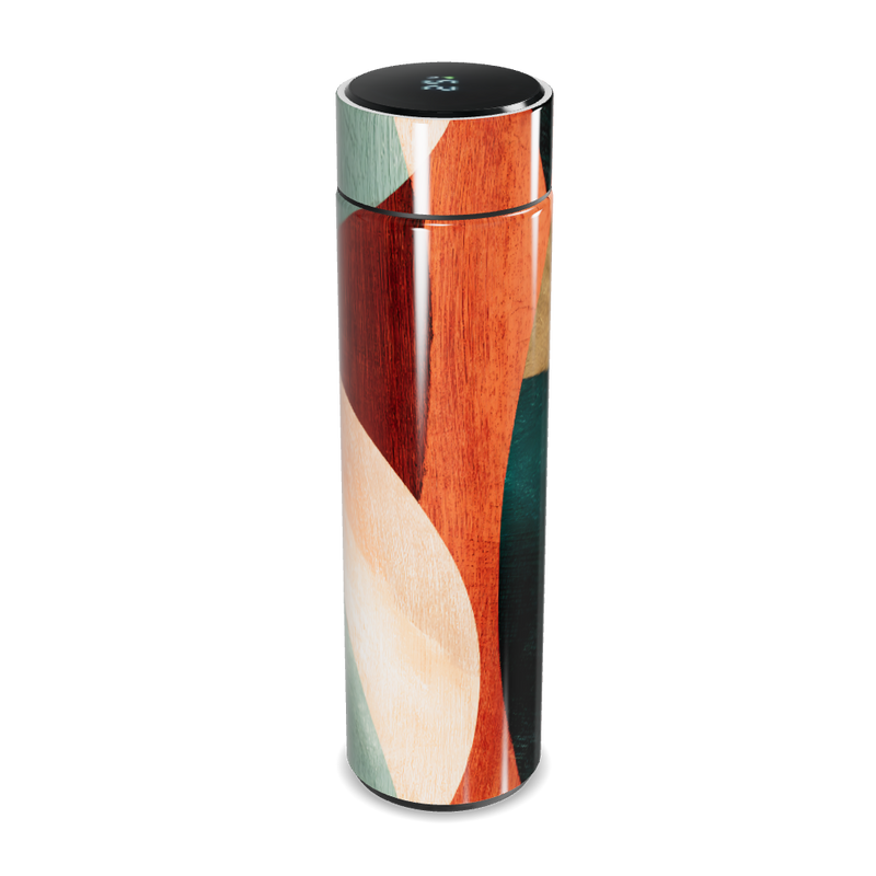 Garrafa Térmica Touch - Design Colorido Abstrato