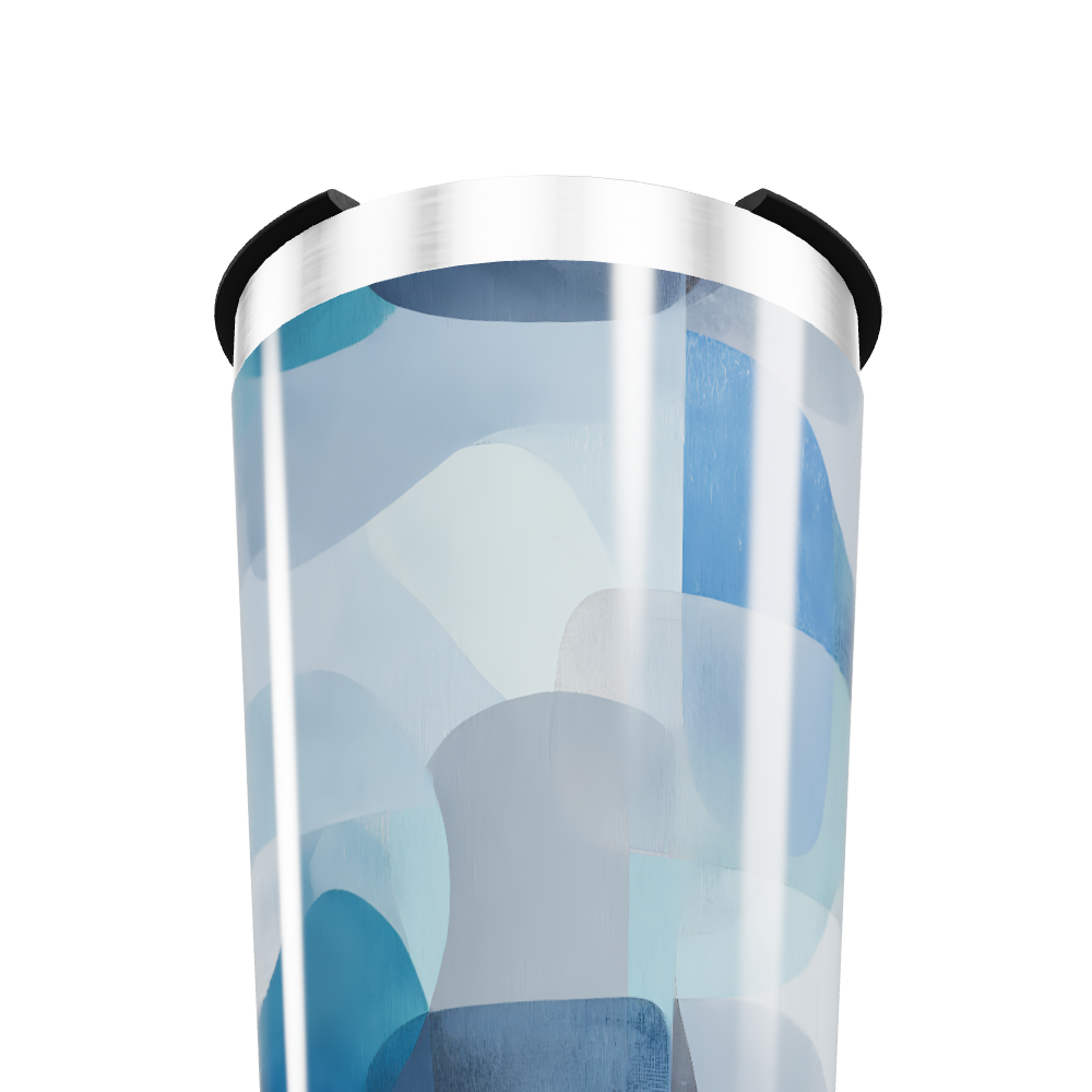 Copo Térmico - Estampa Azul Geométrica