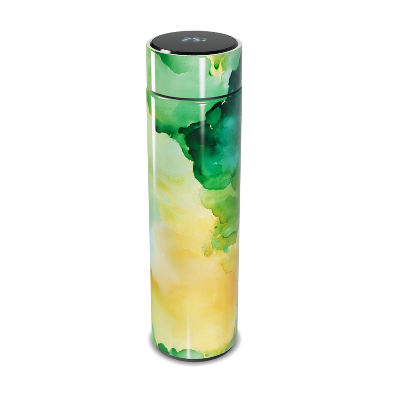 Garrafa Térmica Touch - Verde Amarela Estampada