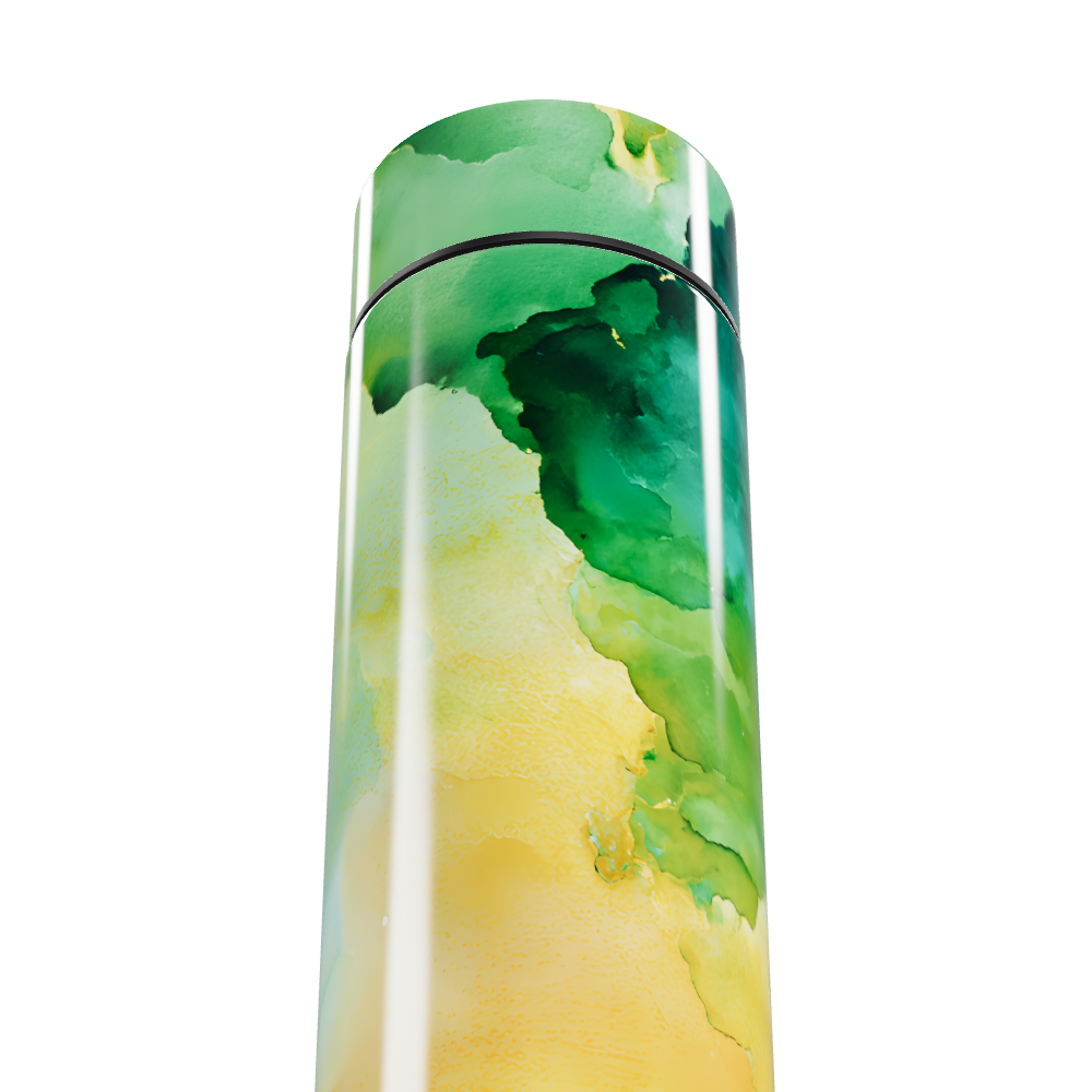 Garrafa Térmica Touch - Verde Amarela Estampada