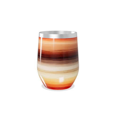 Copo Térmico Slim - Listras Coloridas Aço