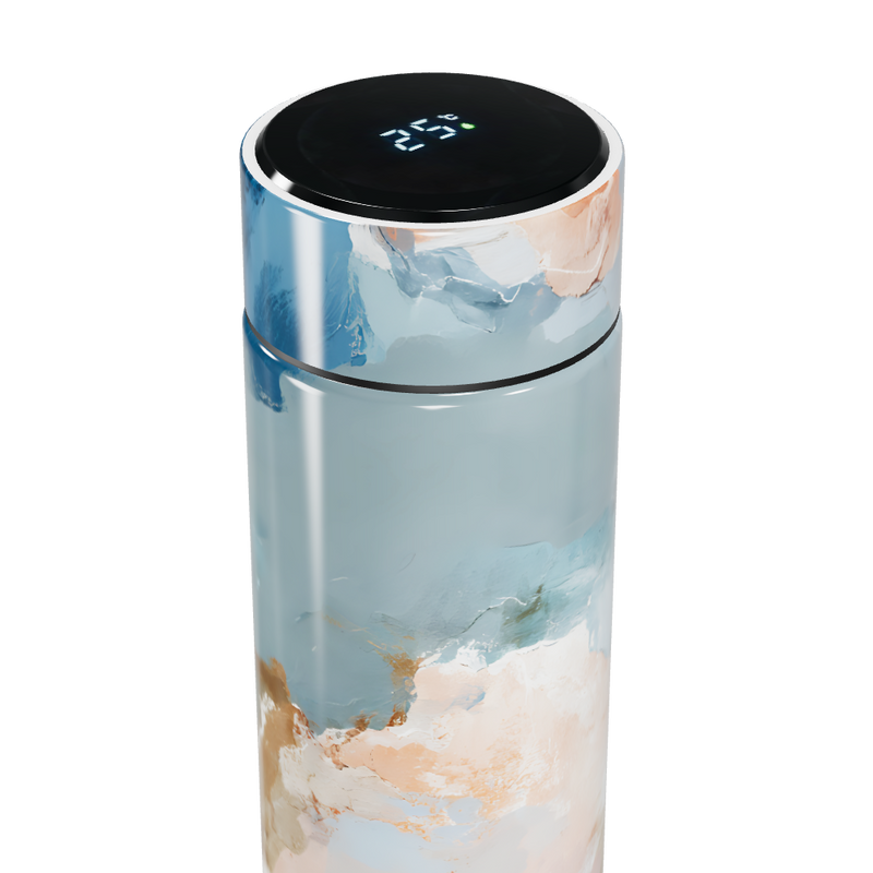 Garrafa Térmica Touch - Estampa Marmorizada