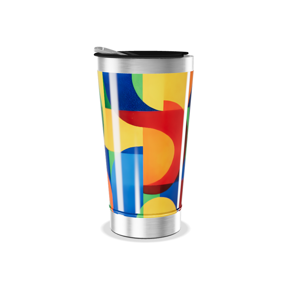 Copo Térmico - Estampa Colorida Aço Inox
