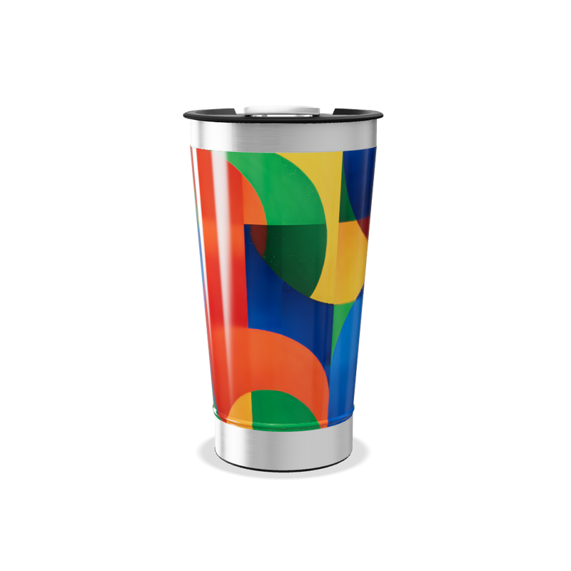 Copo Térmico - Estampa Colorida Aço Inox