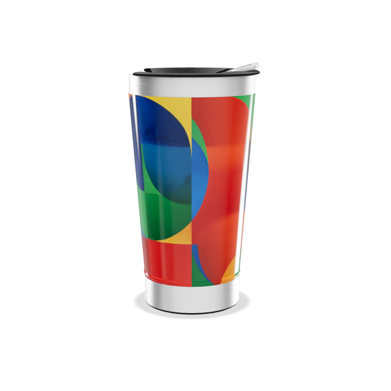 Copo Térmico - Estampa Colorida Aço Inox