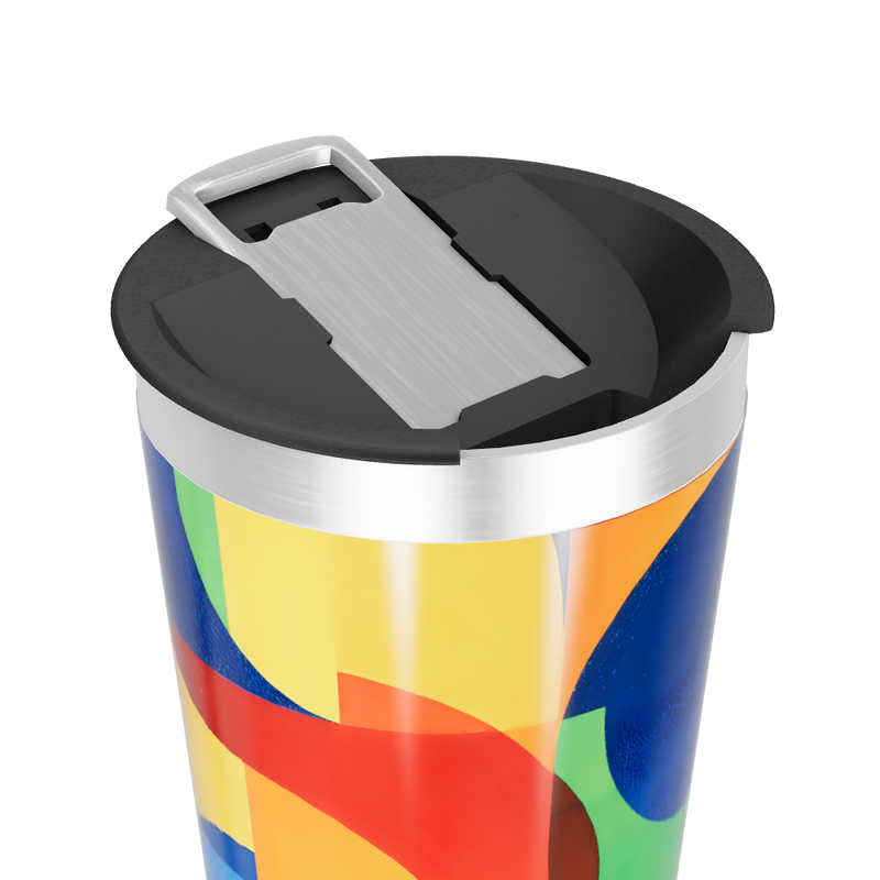 Copo Térmico - Estampa Colorida Aço Inox