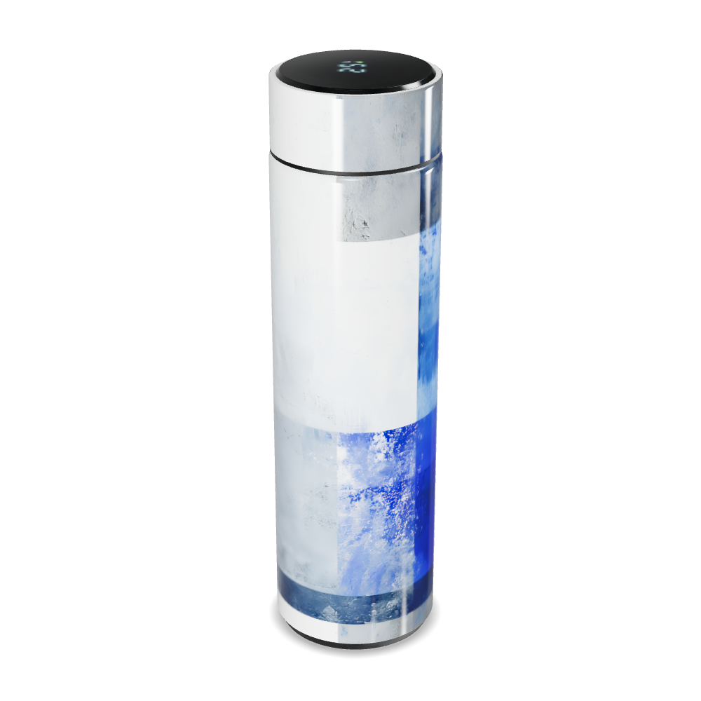 Garrafa Térmica Touch Azul Estampada