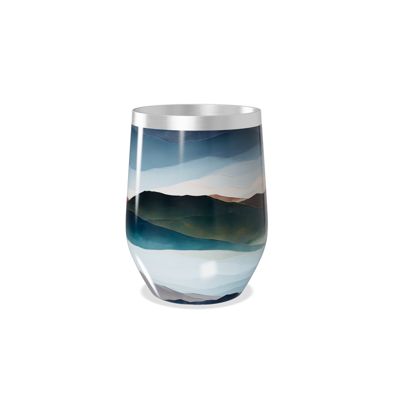 Copo Térmico Slim - Paisagem Azul Inox