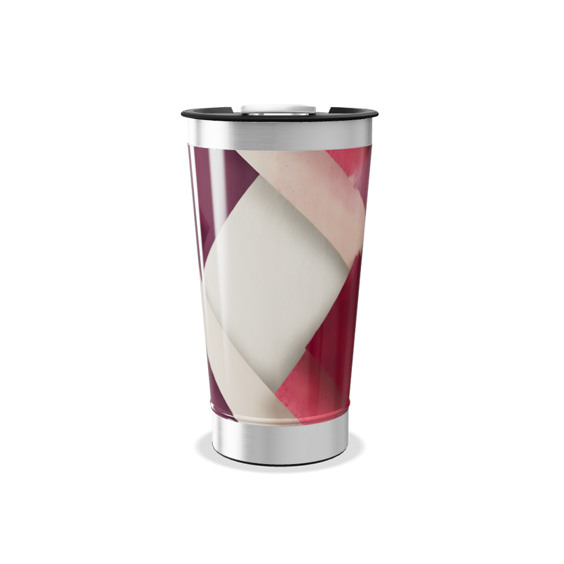 Copo Térmico - Estampa Geométrica Roxa