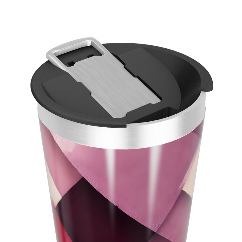 Copo Térmico - Estampa Geométrica Roxa