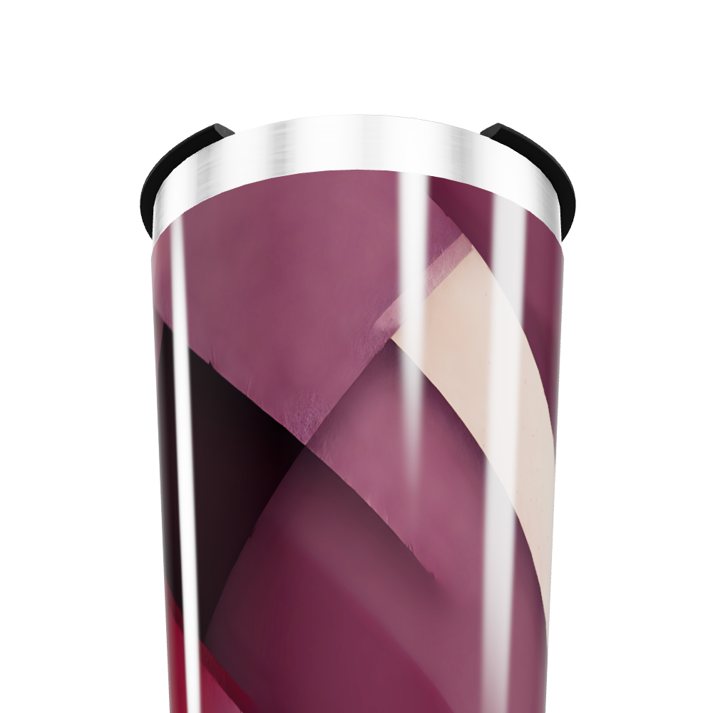 Copo Térmico - Estampa Geométrica Roxa