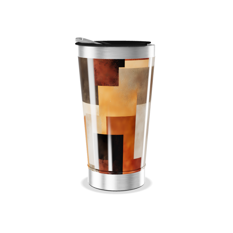 Copo Térmico - Estampado Geométrico Colorido