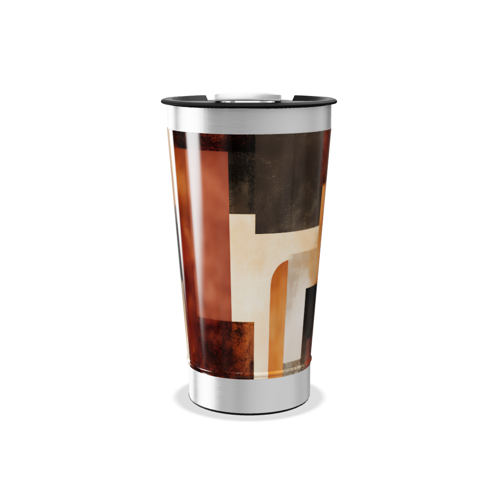 Copo Térmico - Estampado Geométrico Colorido