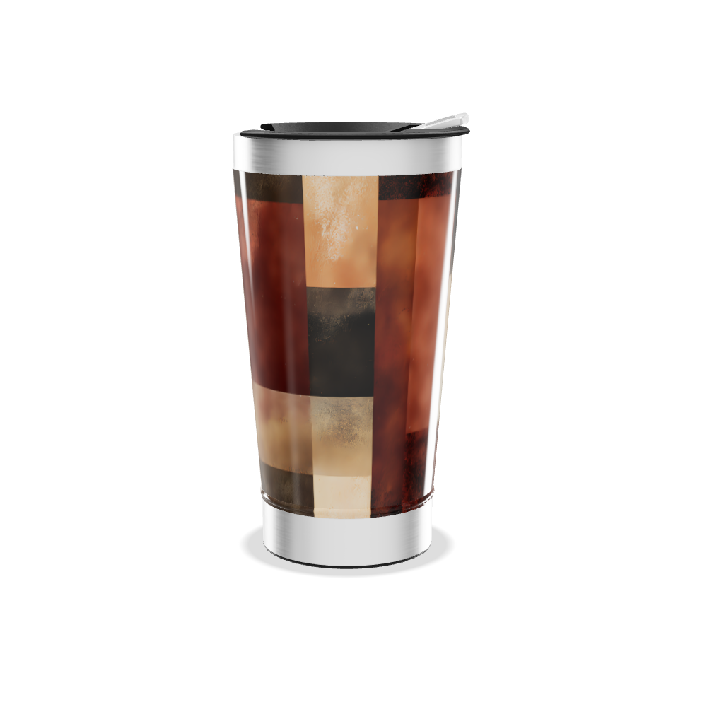 Copo Térmico - Estampado Geométrico Colorido