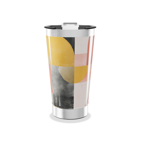 Copo Térmico - Estampa geométrica colorida