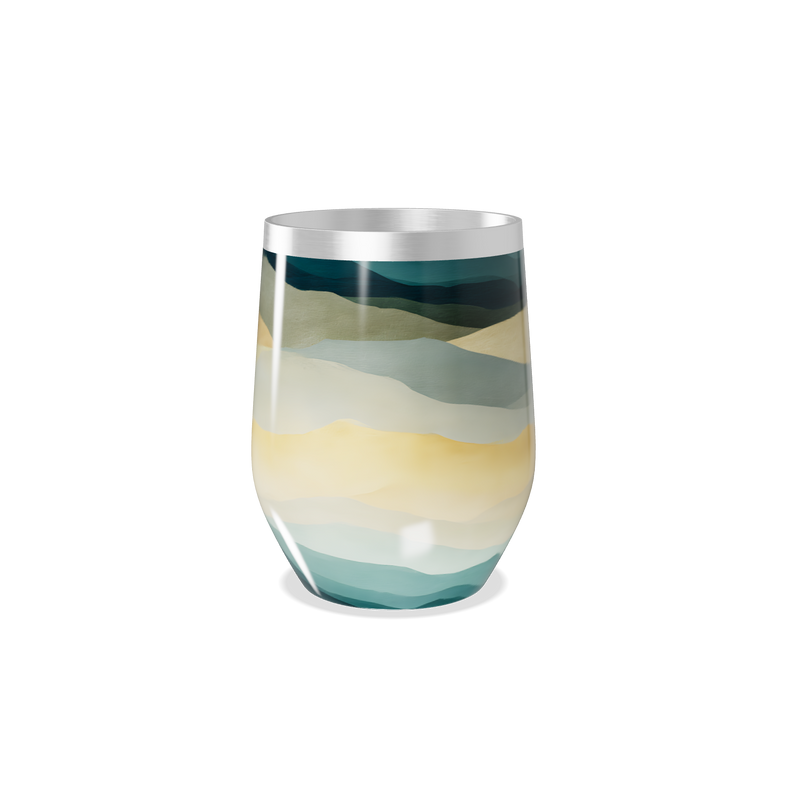 Copo Térmico Slim - Ondas Coloridas Inox