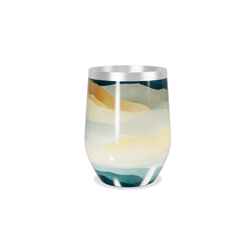 Copo Térmico Slim - Ondas Coloridas Inox