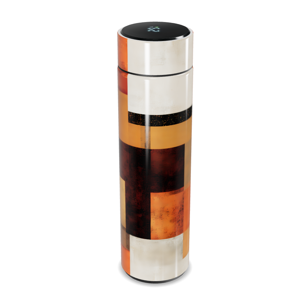 Garrafa Térmica Touch - Estampa Geométrica Colorida