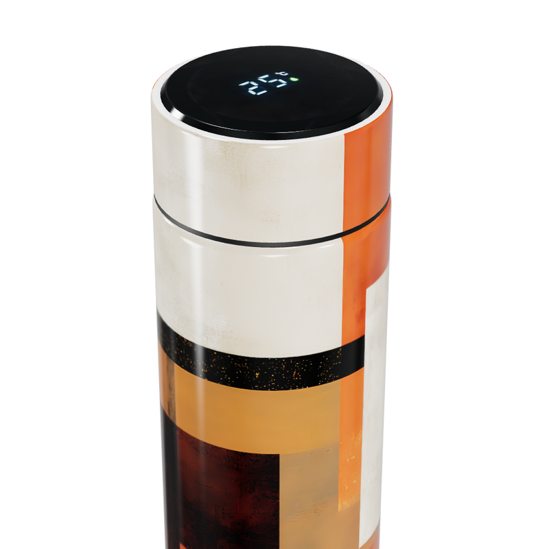 Garrafa Térmica Touch - Estampa Geométrica Colorida