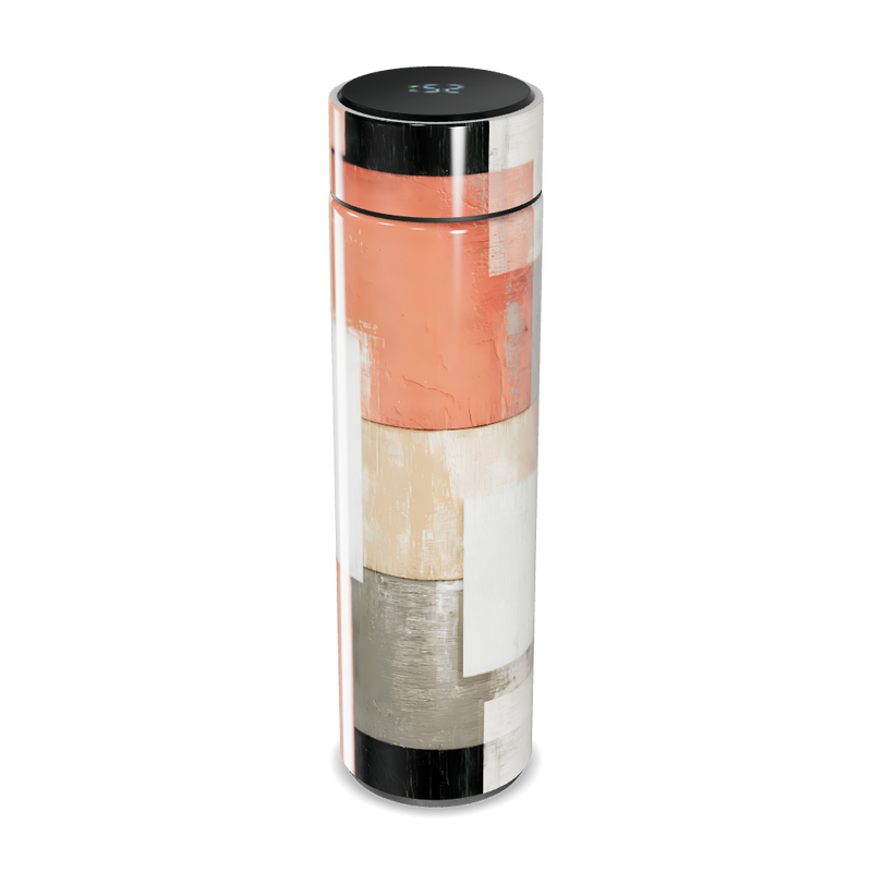 Garrafa Térmica Touch - Estampa Geométrica Colorida