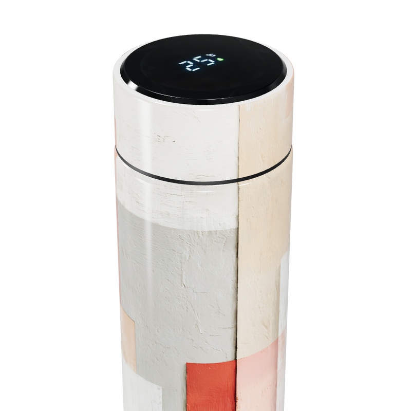 Garrafa Térmica Touch - Estampa Geométrica Colorida