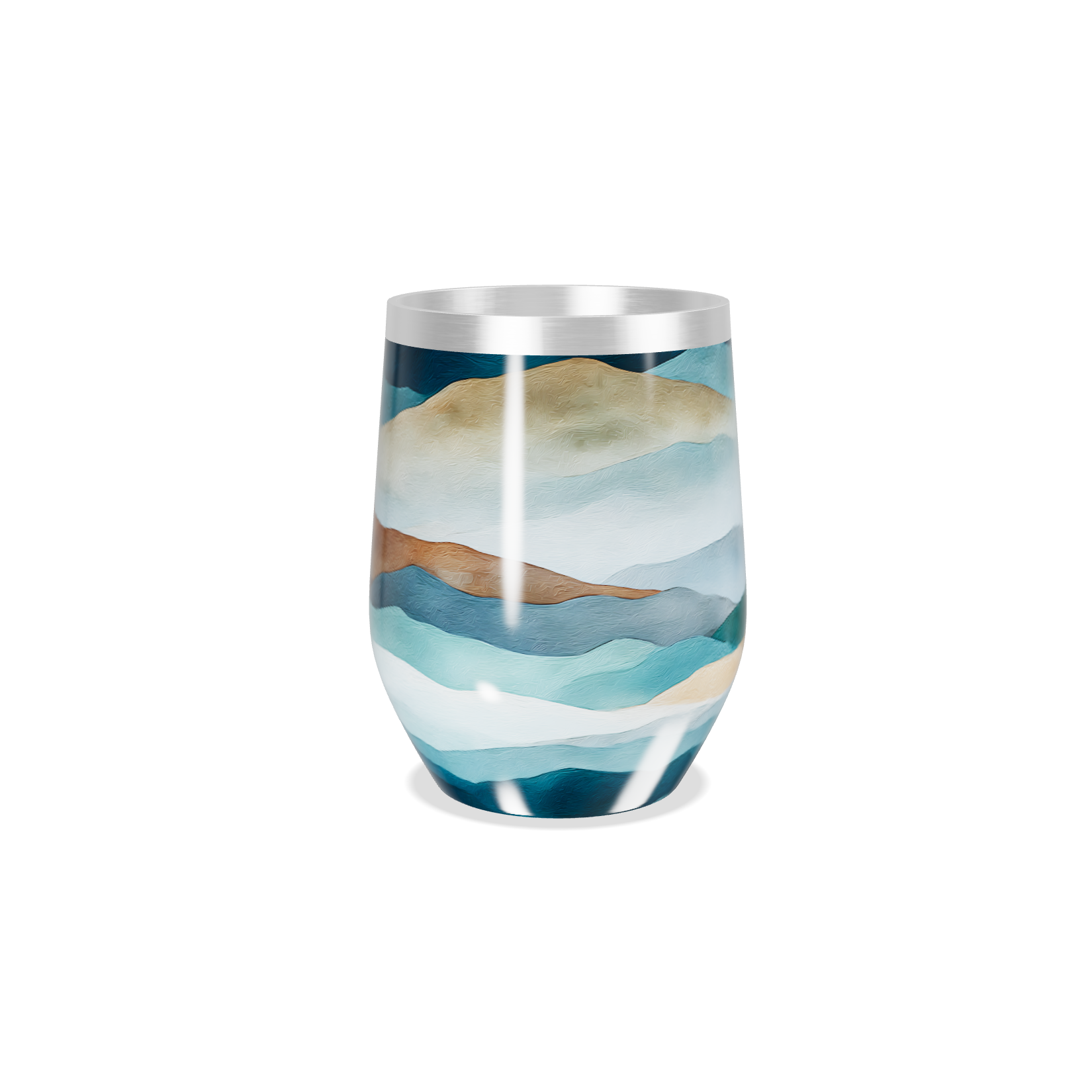 Copo Térmico Slim - Estampa Montanhas Coloridas