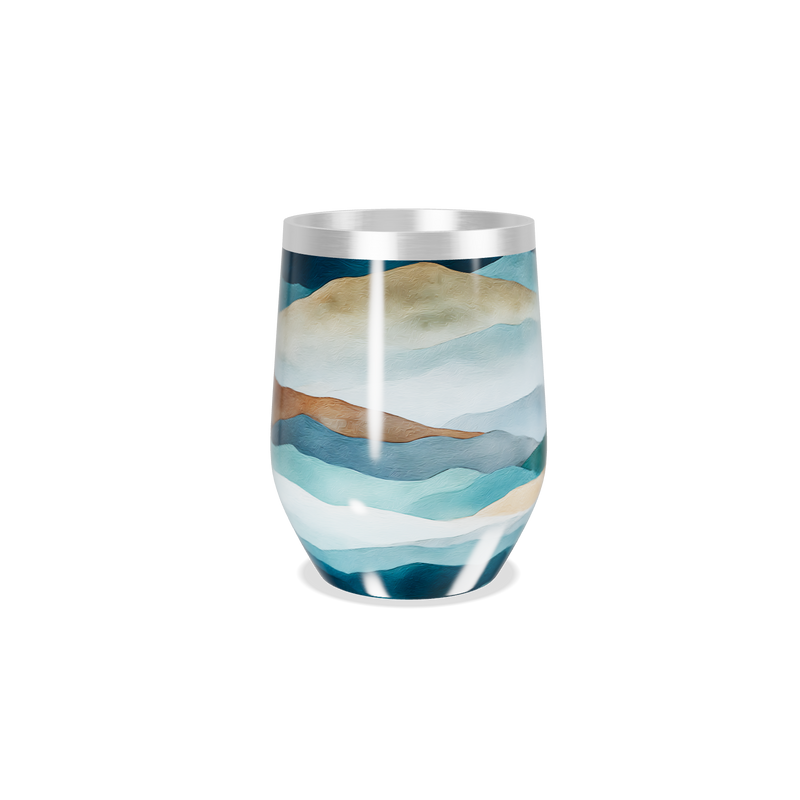 Copo Térmico Slim - Estampa Montanhas Coloridas