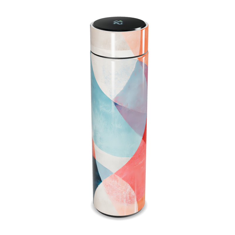 Garrafa Térmica Touch - Estampa Colorida Abstrata