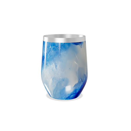Copo Térmico Slim - Azul Marmorizado Inox
