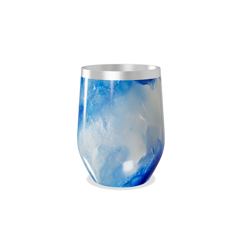 Copo Térmico Slim - Azul Marmorizado Inox